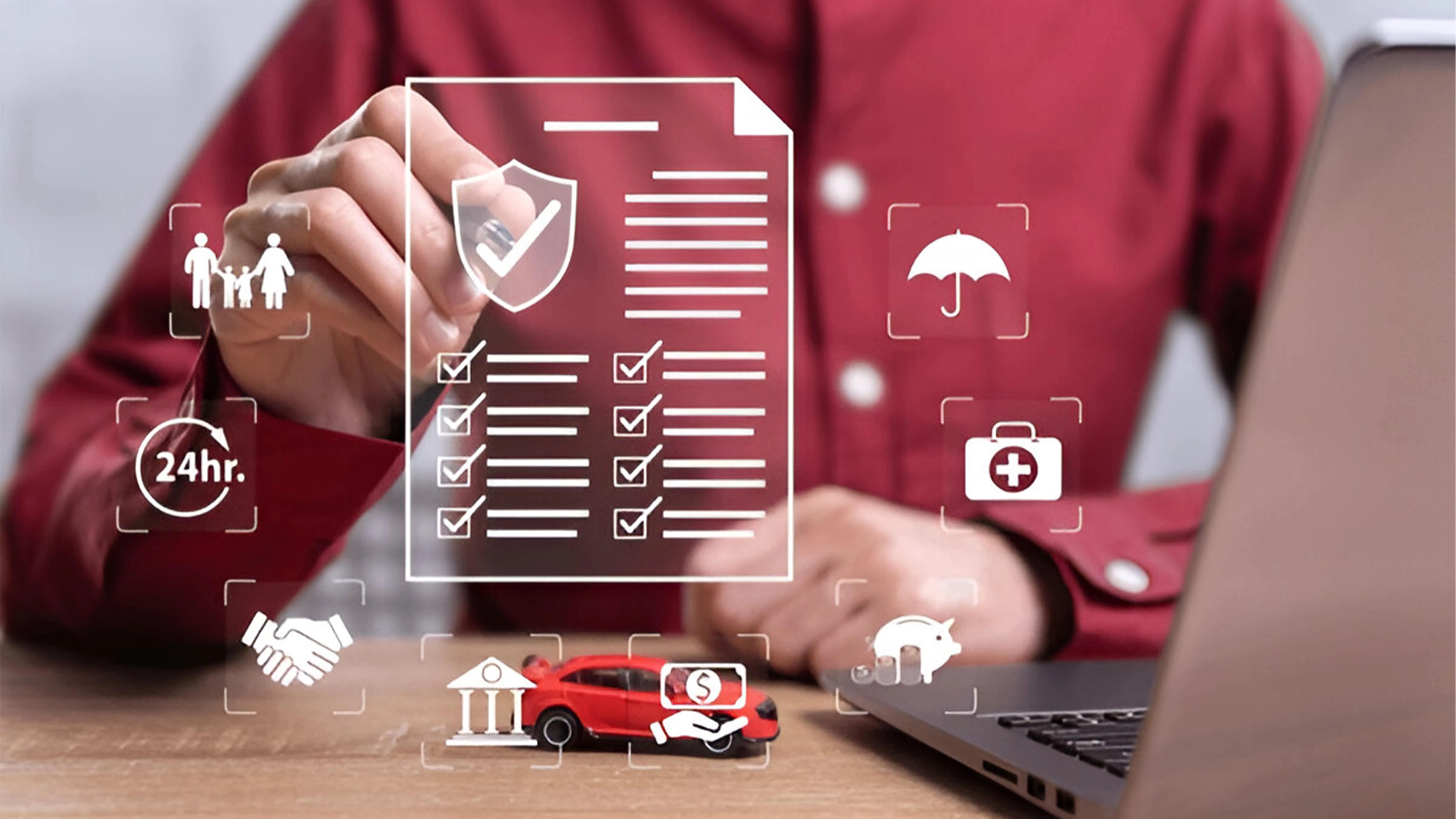 Illustrate explains checklist of Insurance