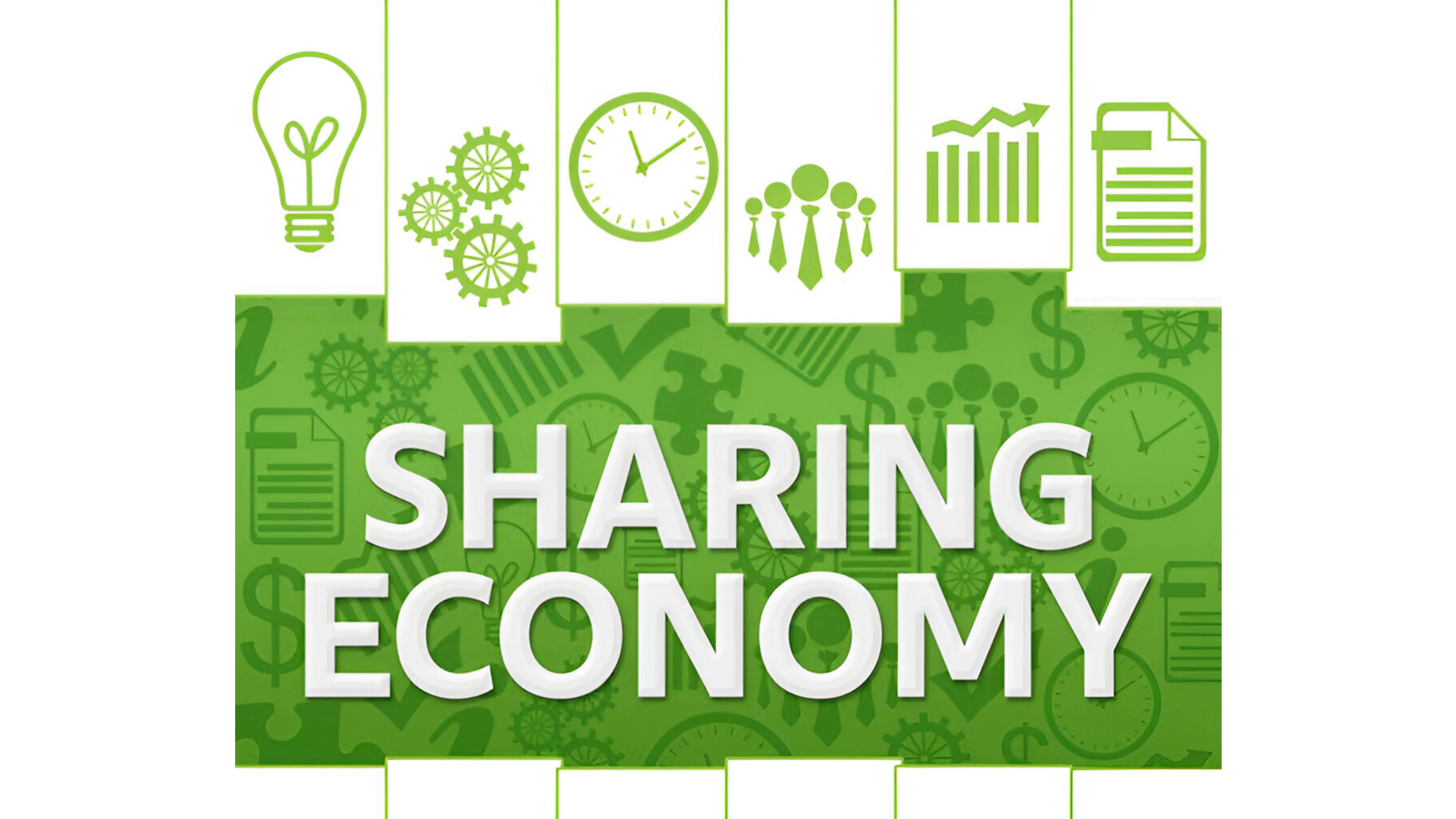 Illustrate showing sharing Economy
